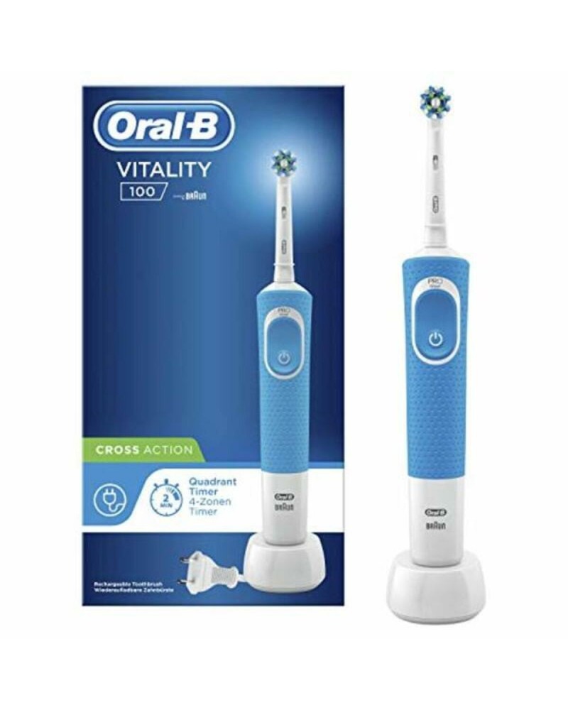 Cepillo de Dientes Eléctrico + Recambio Oral-B D100 VITALITY (1)