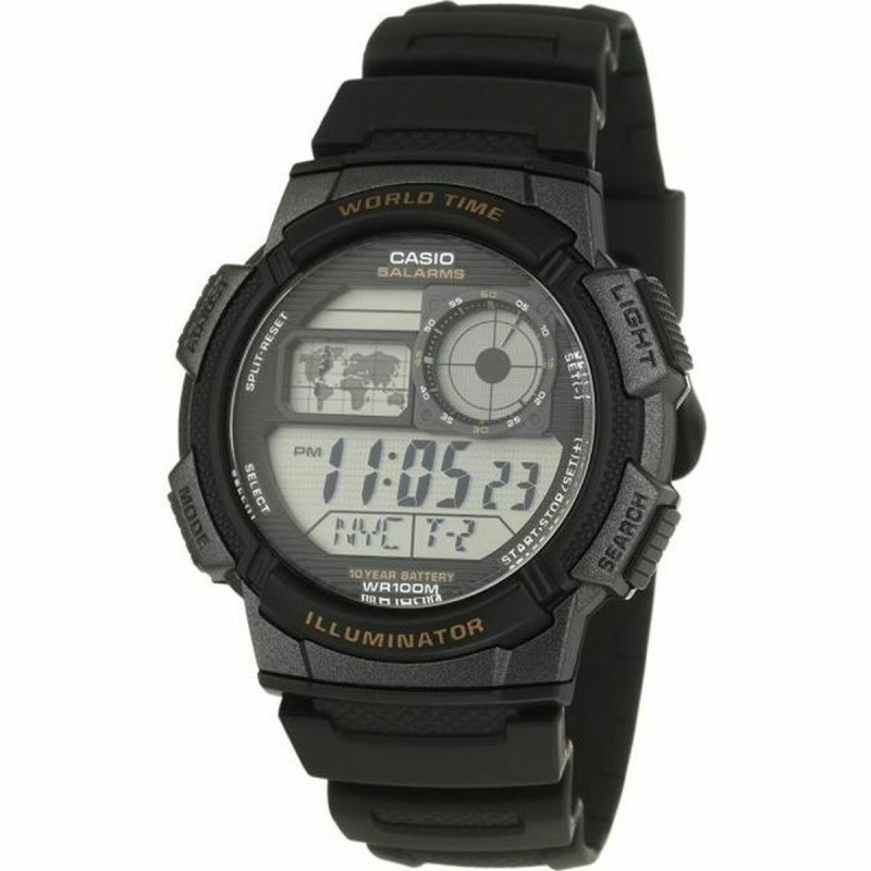 Reloj Hombre Casio AE-1000W-1AVEF Negro Gris Digital Cuarzo Deportivo