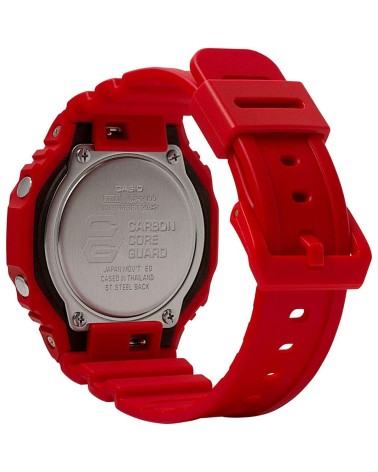 Reloj Unisex Casio GA-2100-4AER Rojo Multifunción