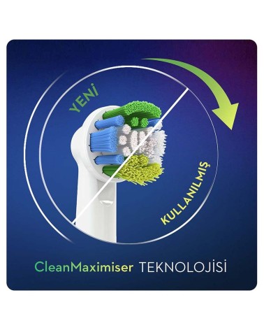 Tête de rechange Oral-B Precision Clean 80339350 Bleu (4 Unités)