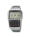 Herrenuhr Casio DATABANK CALCULATOR STEEL Schwarz Silberfarben